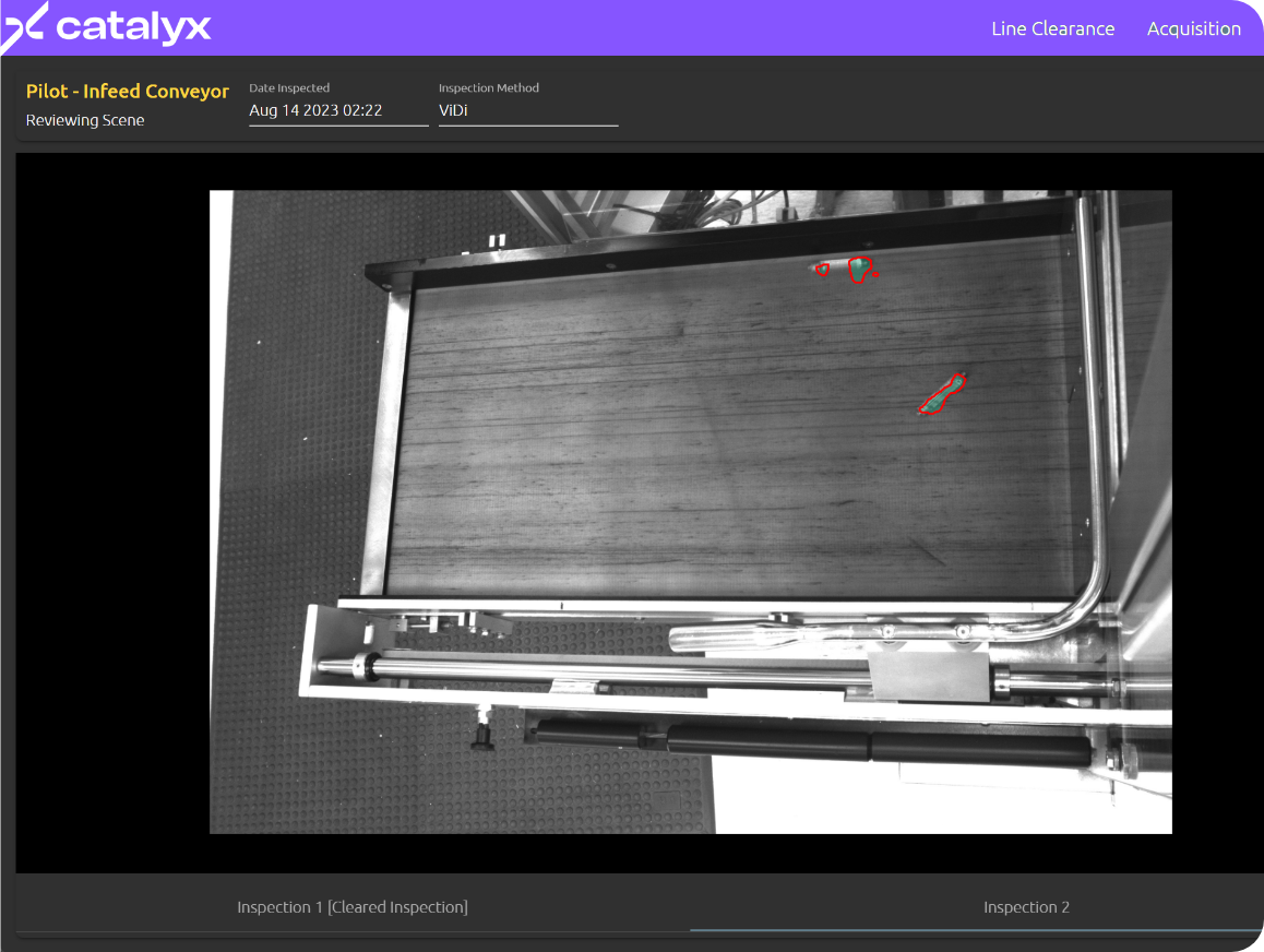 LineClearance Screen Inspection